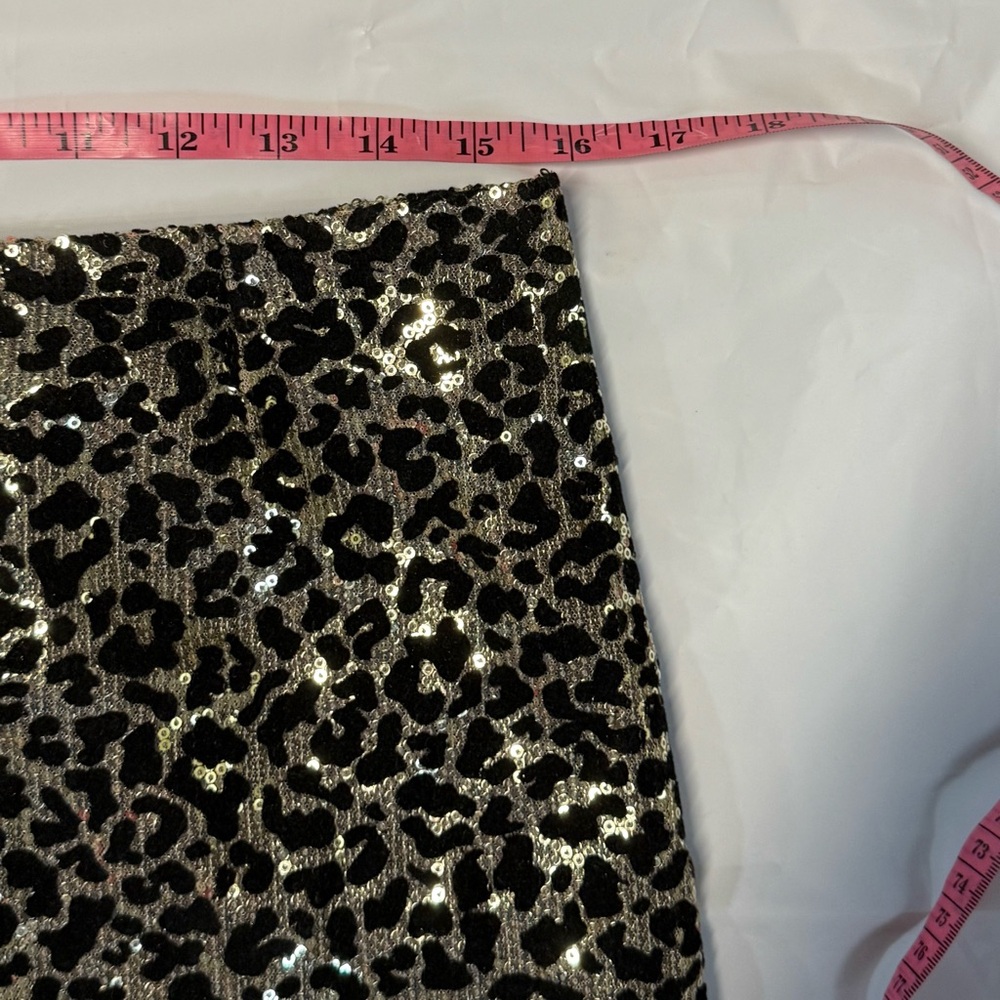 Alberto Makali Black and Gold Sequin party Pencil mini Skirt size 10 - Picture 5 of 6